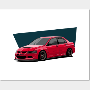 Red Evo Posters and Art